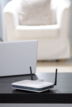 WLAN Router im Wohnzimmer